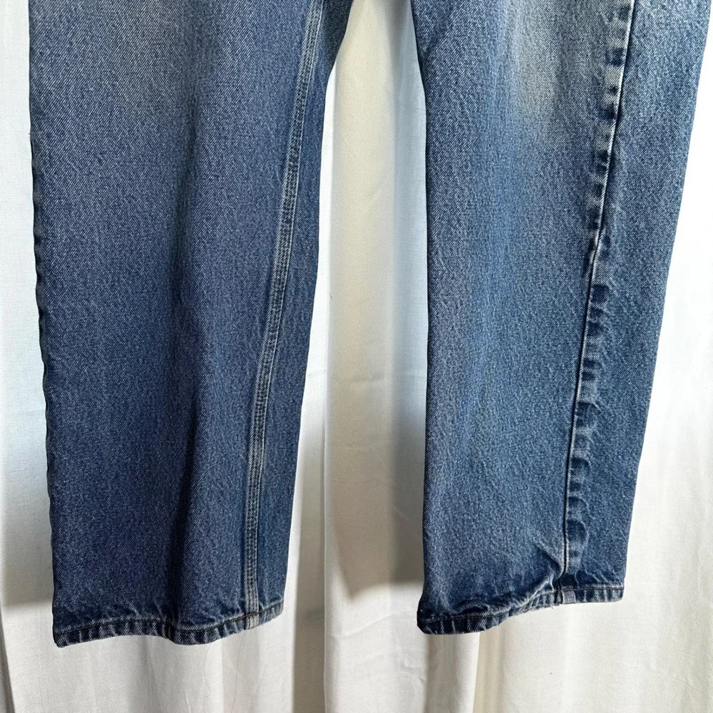 Carhartt B480 DVB Traditional Fit Mens Blue Denim Jeans Streetwear‎ 40x30 FLAWED